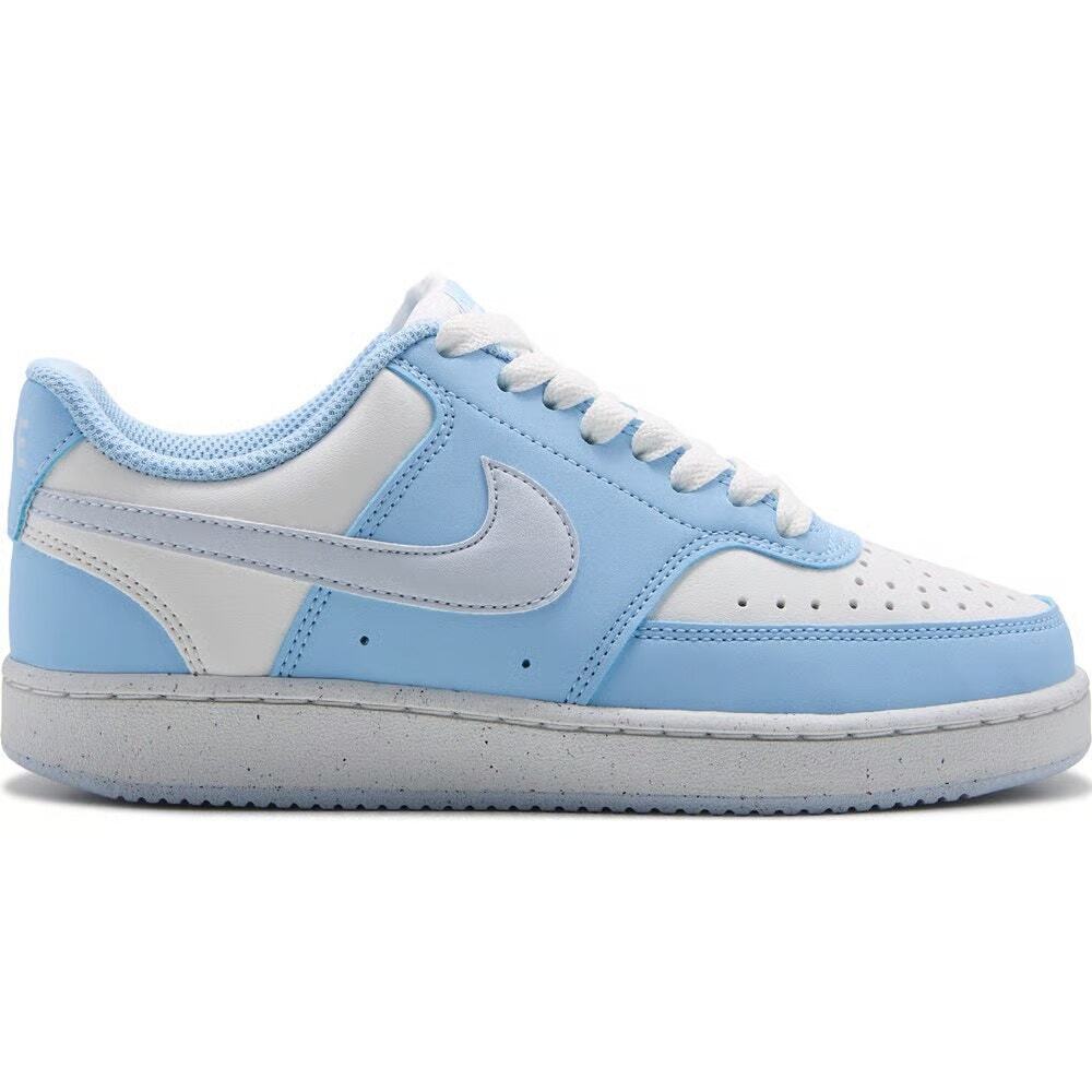 NIB Nike Women's Court Vision Low Sneaker size 9 Blue/White - Picture 2 of 5